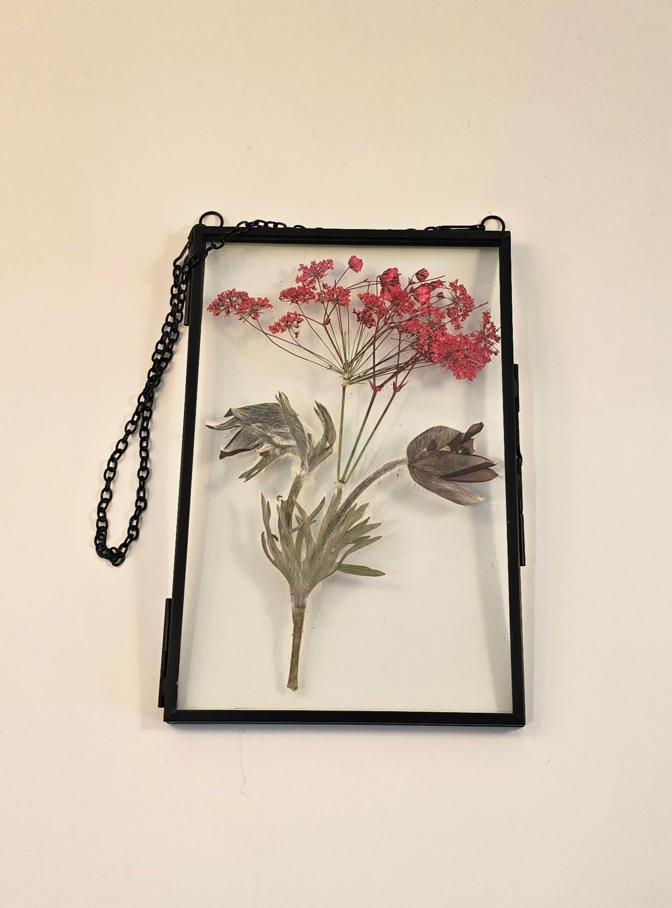 Pressed Flower Desert Scene | 4×6 Framed Botanical Art
